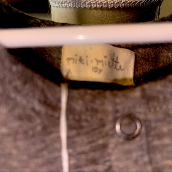 Nordstrom Miki Miette Gray Blouse ~ Size - 10Y Short Sleeve - Picture 9 of 9